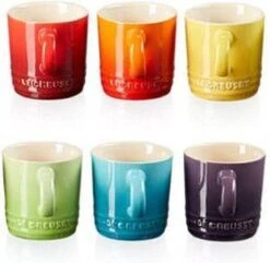 Le Creuset Espresso Kopjes Rainbow 100 Ml - 6 Stuks 9 Le Creuset Espresso Kopjes Rainbow 100 Ml - 6 Stuks -Le Creuset 1200x1171
