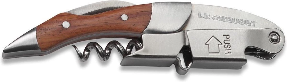 Le Creuset Kelnersmes RVS Hout WT-110 6 Le Creuset Kelnersmes RVS Hout WT-110 - Afbeelding 4