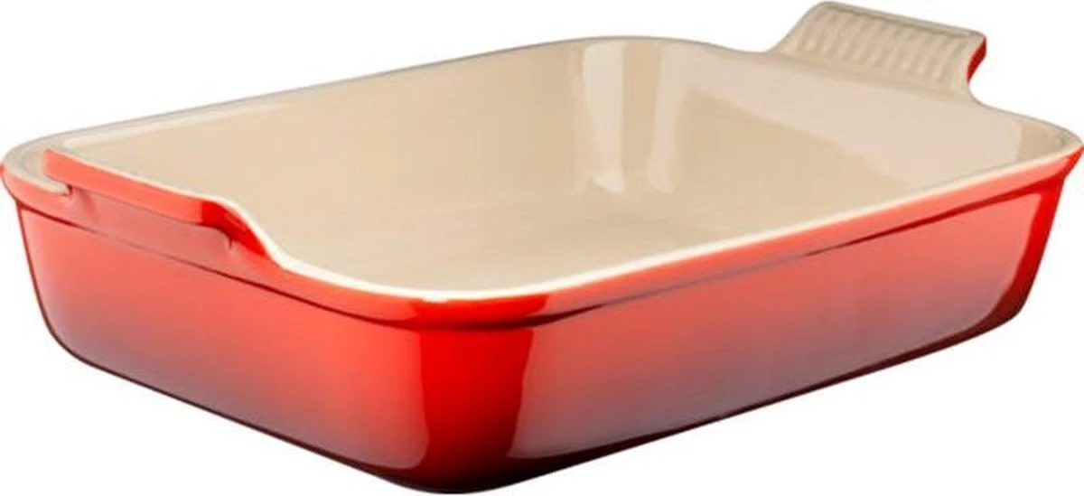 LE CREUSET - Aardewerk - Ovenschaal 26cm 2,40l Rood 3 LE CREUSET - Aardewerk - Ovenschaal 26cm 2,40l Rood