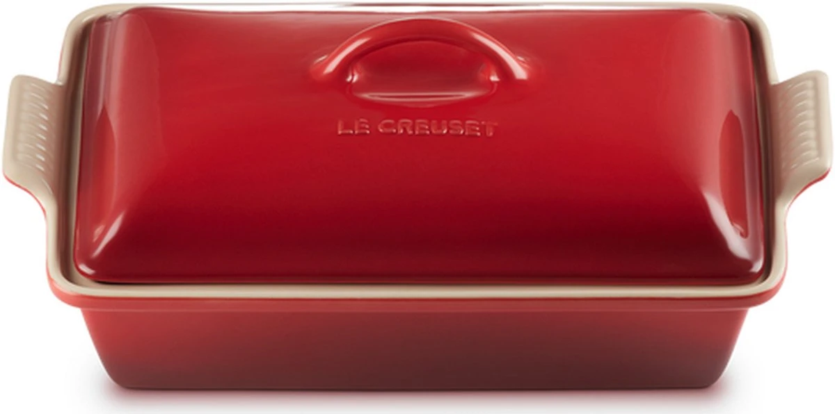 Le Creuset - Ovenschaal Met Deksel - 33 X 22.5 X 8 Cm - Kersenrood 5 Le Creuset - Ovenschaal Met Deksel - 33 X 22.5 X 8 Cm - Kersenrood - Afbeelding 3