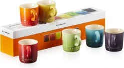 Le Creuset Espresso Kopjes Rainbow 100 Ml - 6 Stuks 7 Le Creuset Espresso Kopjes Rainbow 100 Ml - 6 Stuks -Le Creuset 1200x666 5