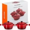 Le Creuset Aardewerken Mini Pannetjes Set Van 4 Stuks Kersenrood 2 Le Creuset Aardewerken Mini Pannetjes Set Van 4 Stuks Kersenrood -Le Creuset 1200x687