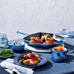 Le Creuset Grillpan Signature - Azure - 26 X 26 Cm - Geëmailleerde Anti-aanbaklaag -Le Creuset 20183262200422 alt4