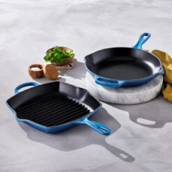 Le Creuset Grillpan Signature - Azure - 26 X 26 Cm - Geëmailleerde Anti-aanbaklaag -Le Creuset 20183262200422 alt5