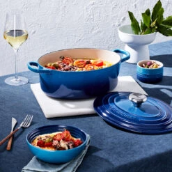 Le Creuset Braadpan Signature - Ovaal - Azure - ø 31 Cm / 6.3 Liter 14 Le Creuset Braadpan Signature - Ovaal - Azure - ø 31 Cm / 6.3 Liter -Le Creuset 21178292202430 alt6 1