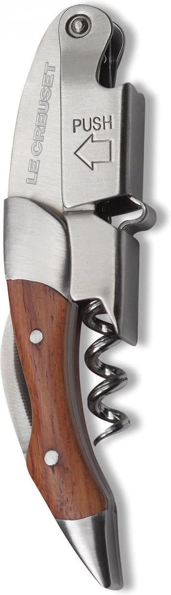 Le Creuset Kelnersmes RVS Hout WT-110 3 Le Creuset Kelnersmes RVS Hout WT-110