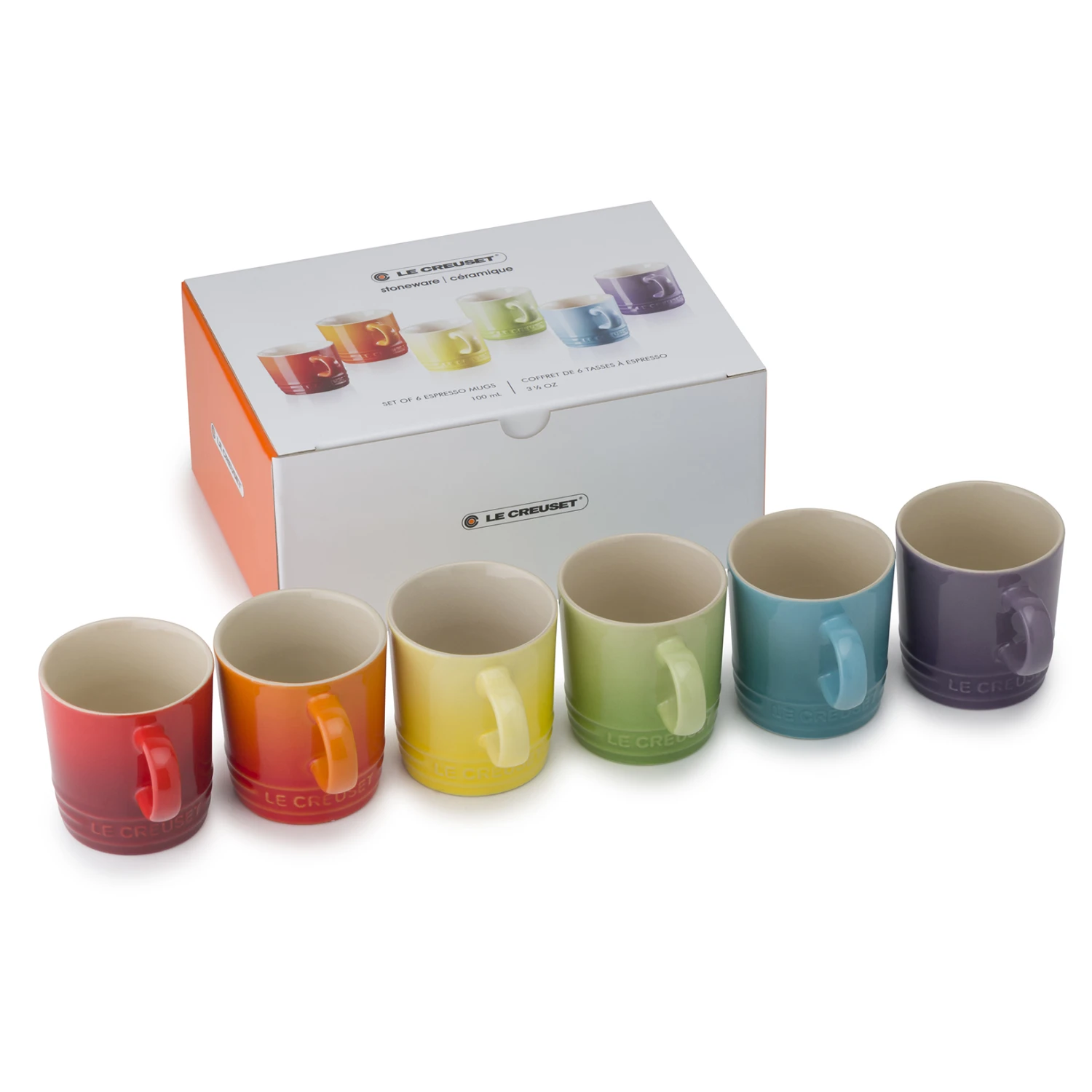Le Creuset Geschenkset Espressokopje 10 Cl 6-pack 2 Le Creuset Geschenkset Espressokopje 10 Cl 6-pack