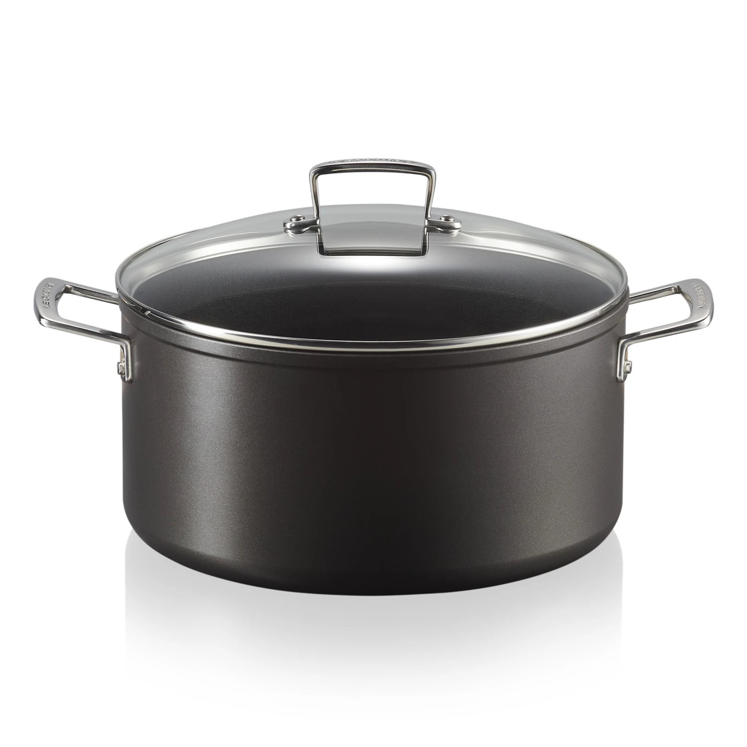 Le Creuset Braadpan Met Glazen Deksel 3 Le Creuset Braadpan Met Glazen Deksel