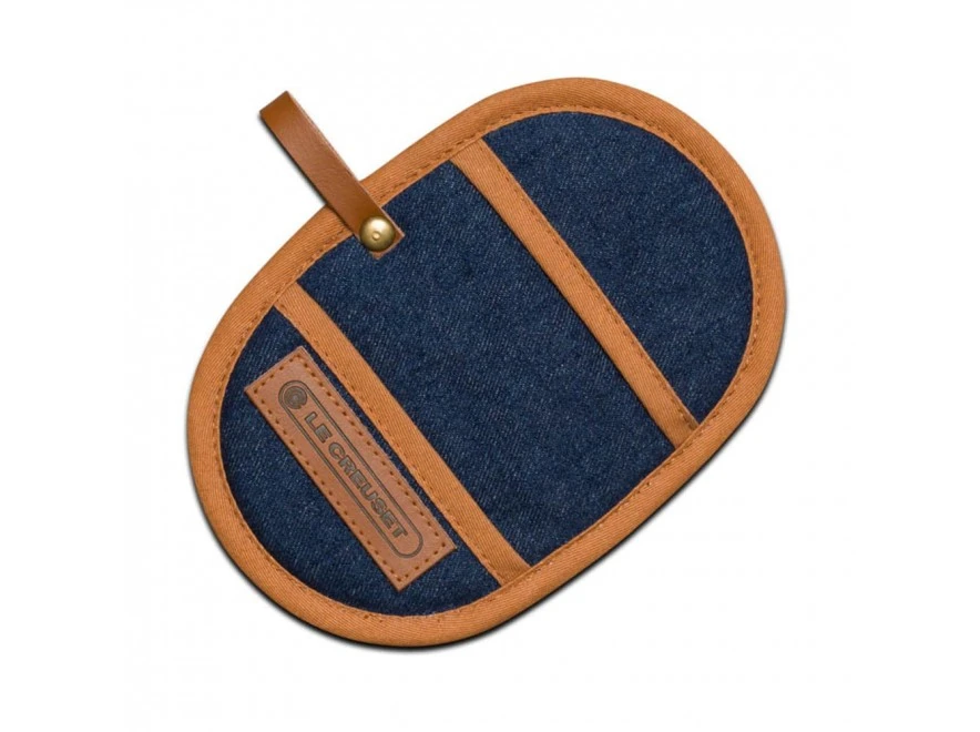Le Creuset Pannenlappen - Denim - 18 X 13 Cm - 2 Stuks 3 Le Creuset Pannenlappen - Denim - 18 X 13 Cm - 2 Stuks