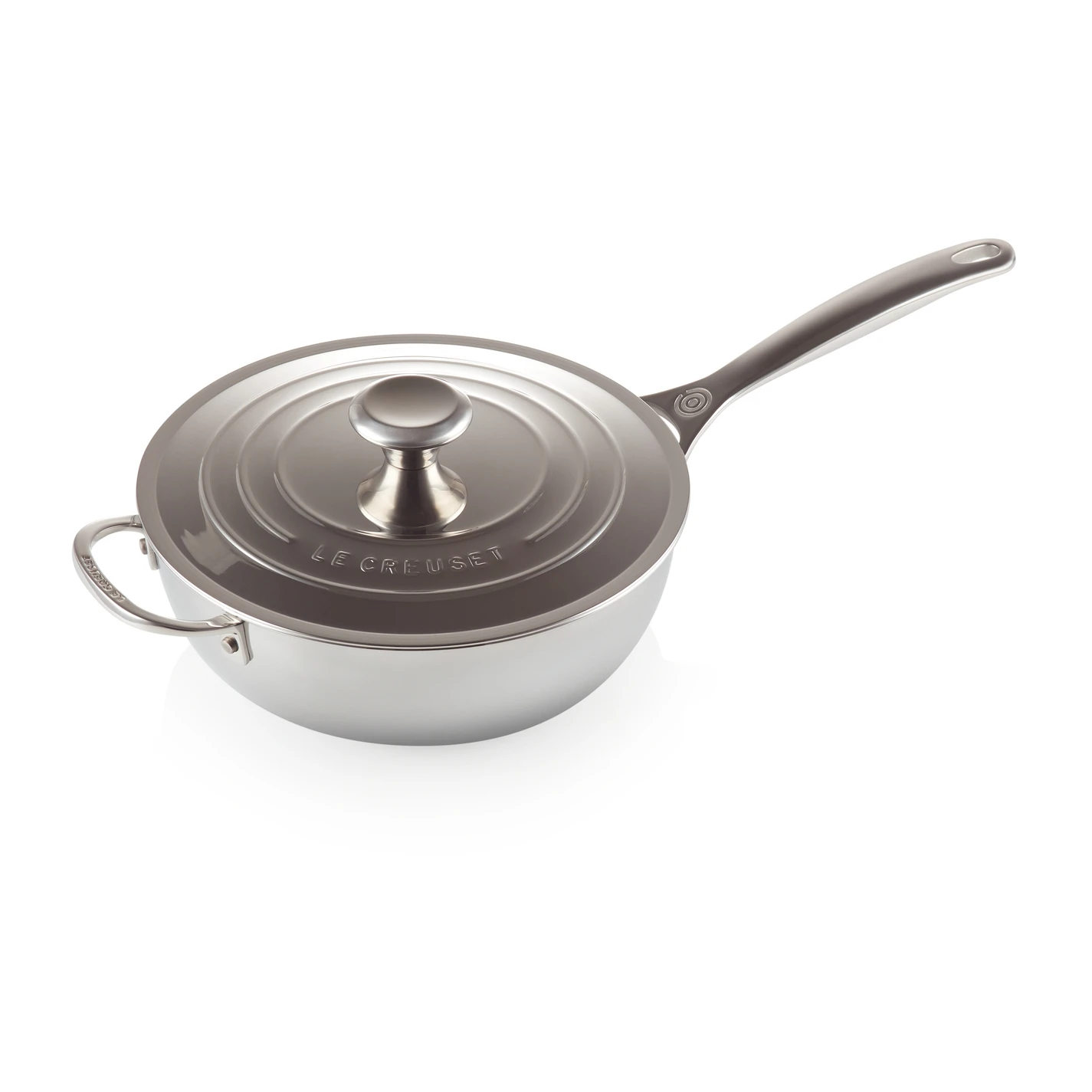 Le Creuset Signature 3-Ply Non-stick Sauspan Met Deksel 3 Le Creuset Signature 3-Ply Non-stick Sauspan Met Deksel