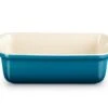 Le Creuset Ovenschaal Heritage - Deap Teal - 19 X 14 Cm / 1.1 Liter 2 Le Creuset Ovenschaal Heritage - Deap Teal - 19 X 14 Cm / 1.1 Liter -Le Creuset 71102196420001