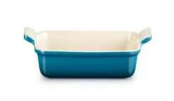 Le Creuset Ovenschaal Heritage - Deap Teal - 19 X 14 Cm / 1.1 Liter