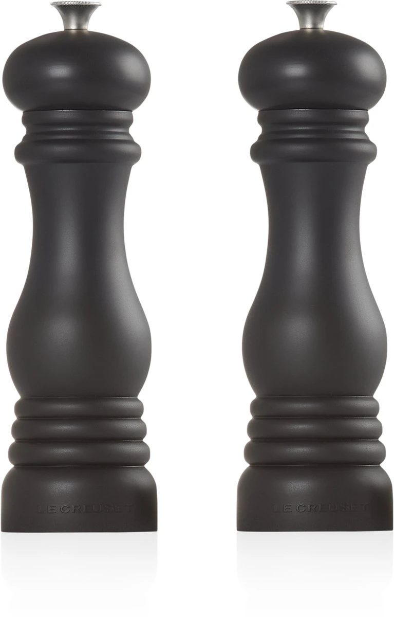 Le Creuset Peper- En Zoutset Mat Zwart 21 Cm 3 Le Creuset Peper- En Zoutset Mat Zwart 21 Cm