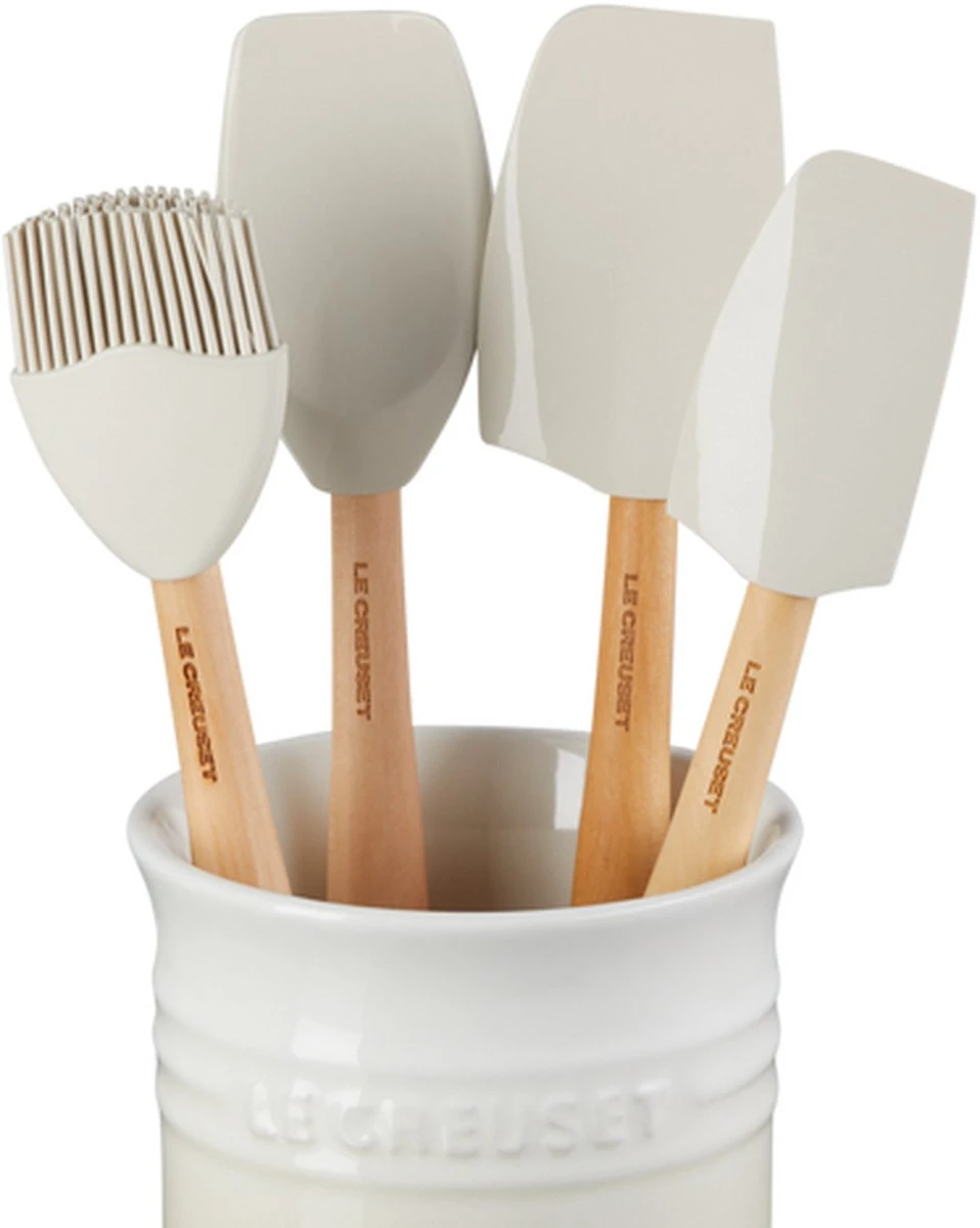 Le Creuset Lepelpot Meringue Met 4 Siliconen Premium Spatels 5 Le Creuset Lepelpot Meringue Met 4 Siliconen Premium Spatels - Afbeelding 3