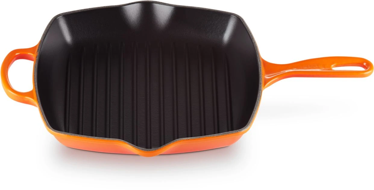 Le Creuset Grillpan Signature - Oranjerood - 26 X 26 Cm - Geëmailleerde Anti-aanbaklaag 3 Le Creuset Grillpan Signature - Oranjerood - 26 X 26 Cm - Geëmailleerde Anti-aanbaklaag