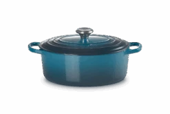 Le Creuset Braadpan Signature - Ovaal - Deap Teal - ø 29 Cm / 4.7 Liter -Le Creuset LC 20210125 HL PS FS 21178296422430 001