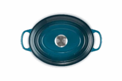Le Creuset Braadpan Signature - Ovaal - Deap Teal - ø 29 Cm / 4.7 Liter -Le Creuset LC 20210125 HL PS FS 21178296422430 004