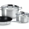 Le Creuset 3- Delige Pannenset 3-ply - RVS - Inductie - Koekenpan, Kookpan & Steelpan - Inclusief 2 Deksels 2 Le Creuset 3- Delige Pannenset 3-ply - RVS - Inductie - Koekenpan, Kookpan & Steelpan - Inclusief 2 Deksels -Le Creuset LC 20210610 ZS PS FS 53808000010050 001 2