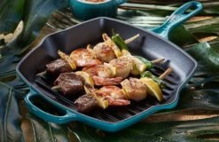 Le Creuset Grillpan Signature - Deap Teal - 26 X 26 Cm - Geëmailleerde Anti-aanbaklaag -Le Creuset grillpfanne deepteal livest