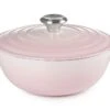 Le Creuset Braadpan Signature - Marmite - Shell Pink - ø 24 Cm / 3.1 Liter 1 Le Creuset Braadpan Signature - Marmite - Shell Pink - ø 24 Cm / 3.1 Liter -Le Creuset le creuset braadpan marmite shell pink 24cm 1